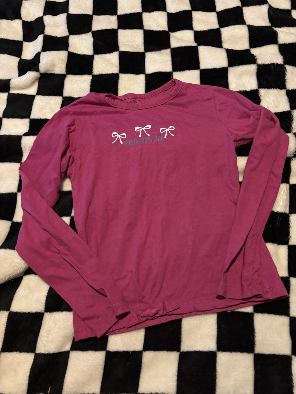 Size 6 pretty girls club long sleeve shirt